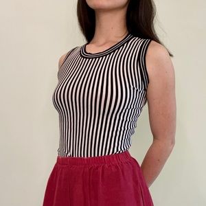 🦓 striped sleeveless top 🦓